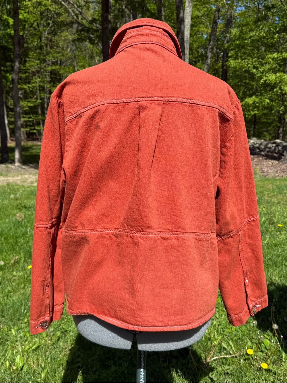 Roller Rabbit Rust Orange Utility Jacket XL - Picture 4 of 7